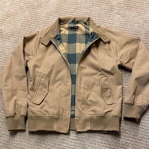 LL Bean signature Harrington jacket, flannel lined, retro SMALL